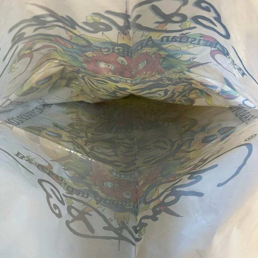 Ed Hardy Multicolor Tiger Plastic Bag - Picture 4 of 5
